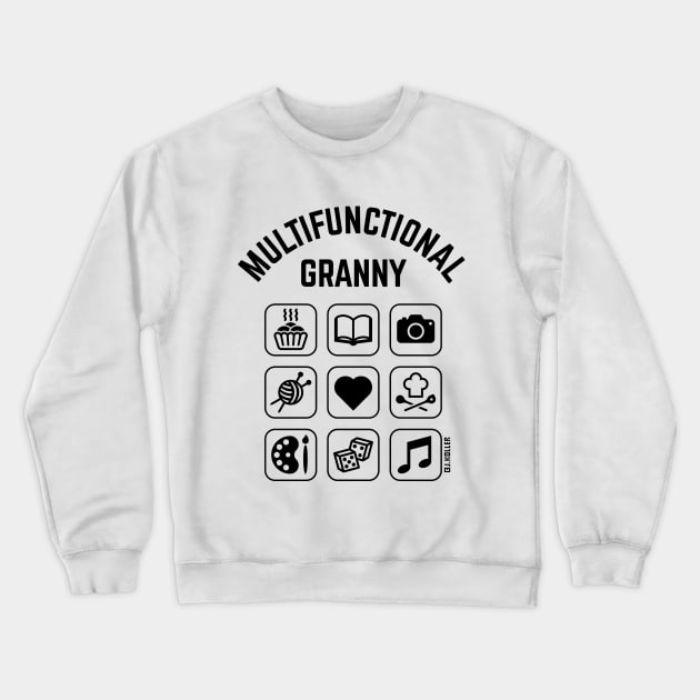 Multifunctional Granny (9 Icons) Crewneck Sweatshirt by MrFaulbaum